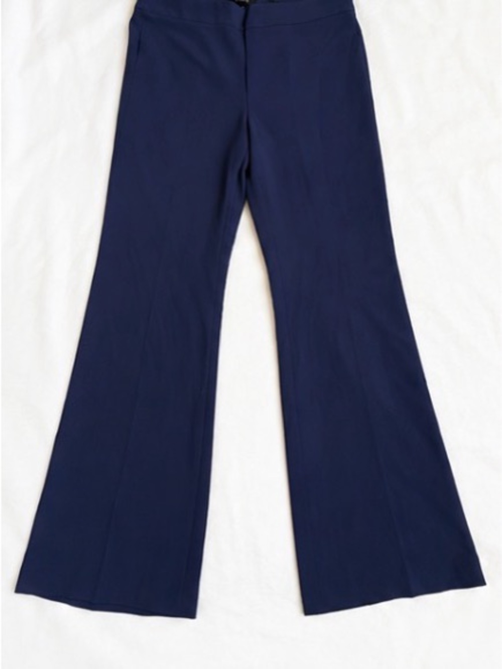 Theory Navy Boot-Cut Pants with Tailored Waist
